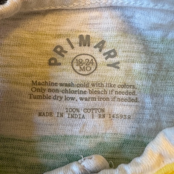 Primary 18-24mo rainbow romper *damaged* - Picture 5 of 7